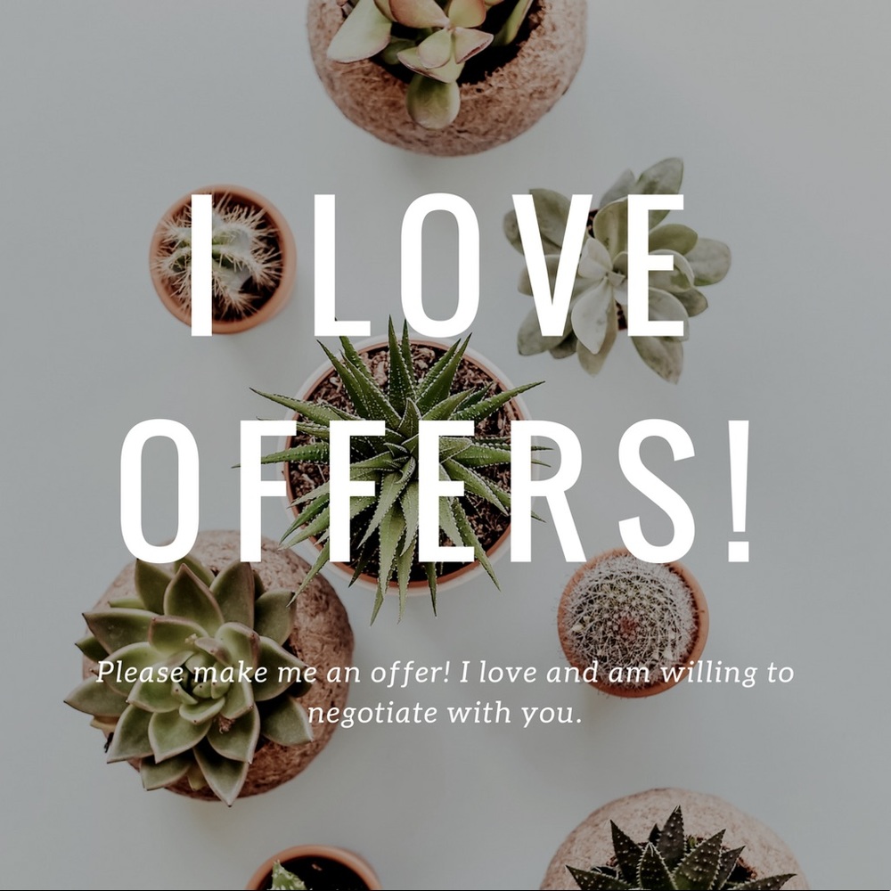 Make an offer on anything you’re interested in! 😄